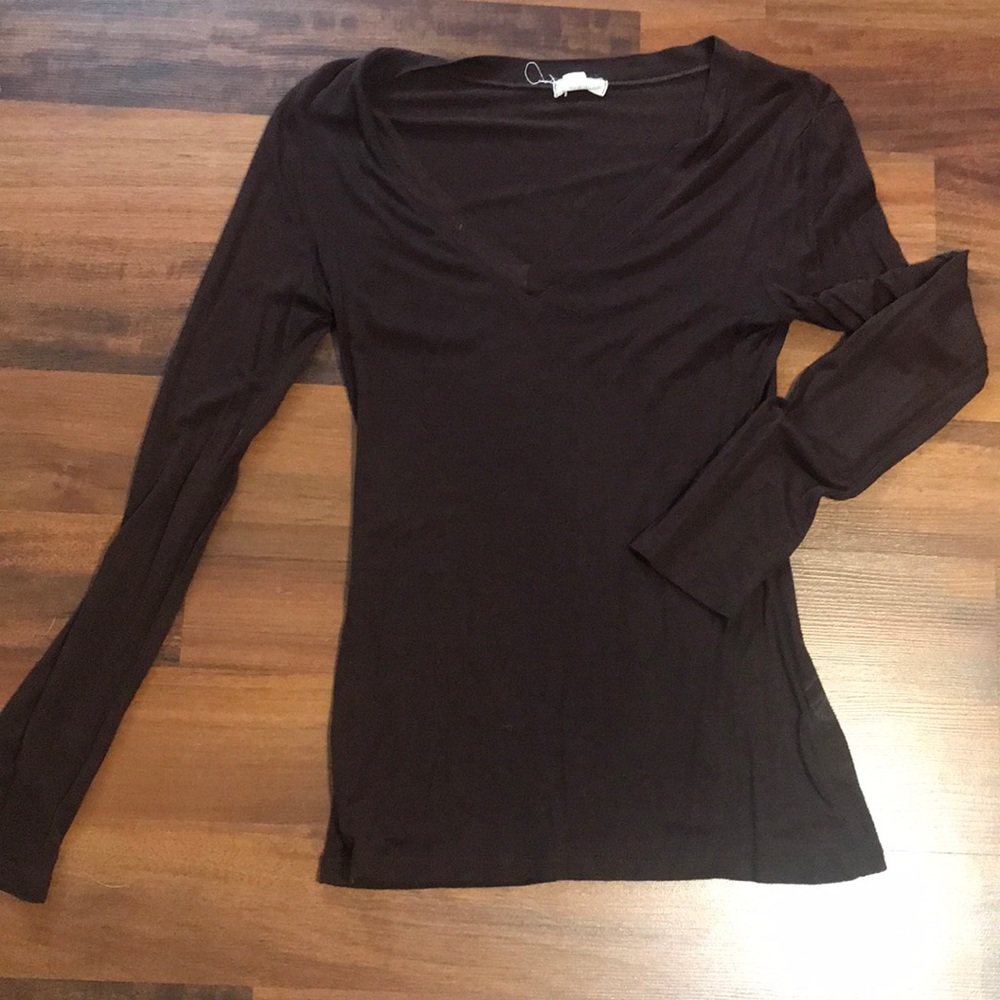 Brown zenana outfitters long sleeve shirt